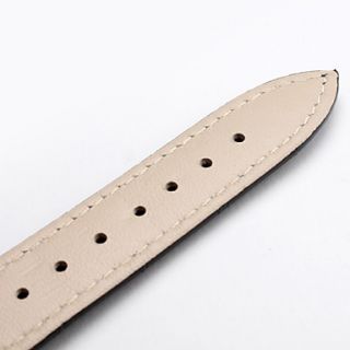 USD $ 3.59   Unisex Genuine Leather Watch Strap 18MM(Black),