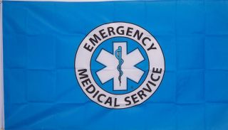  Large 3ftx5ft EMS Emergency Medical Service Store Banner Flag