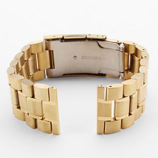 USD $ 11.19   Unisex Stainless Steel Watch Band 20MM (Gold),