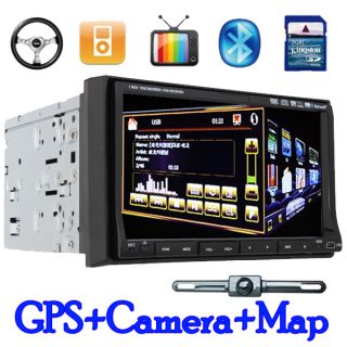 HD 3D Pip 7Touch Screen Double DIN in Dash Car DVD Player GPS