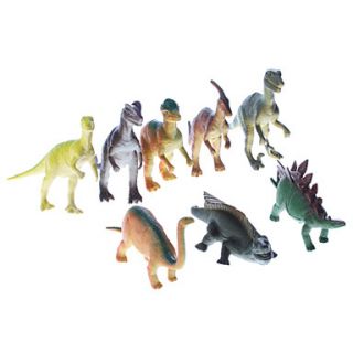 USD $ 19.59   7 Vinyl Dinosaurs Pack Collection Education Toys (8 Pack