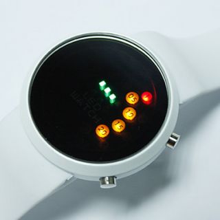 stilvollen 20 LED Multicolor Lichter stellige Armbanduhr (weiß und