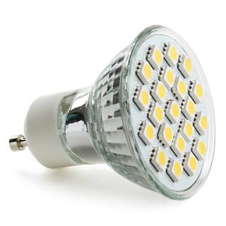 gu10 3.5w 21x5050 SMD 200 220LM 2800 3200K luz blanca cálida bombilla