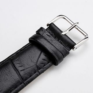 USD $ 3.59   Unisex Genuine Leather Watch Strap 22MM(Black),