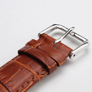 USD $ 3.59   Unisex Genuine Leather Watch Strap 22MM(Brown),