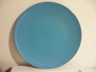 Turquiose Hard Plastic Melamine Dinner Plate Set of 2 11 Diameter