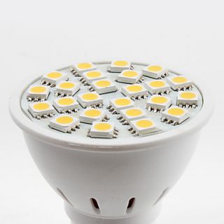 EUR € 4.31   gu10 5050 SMD 24 LED bombilla de color blanco cálido