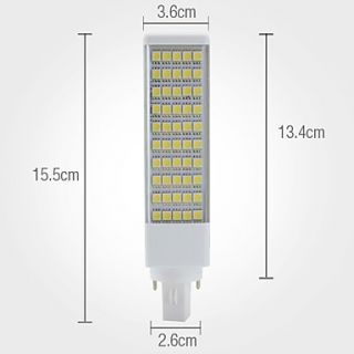 EUR € 19.22   G24 50 5050 smd 10w 750lm 6000k bianco mais lampadina