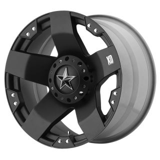 18 inch Black wheels rims KMC XD 775 Rockstar Jeep Wrangler 2007 2012