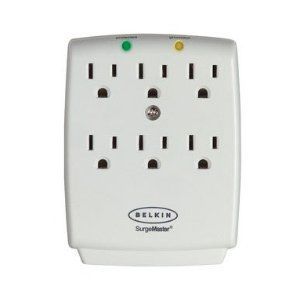 Belkin 6 Outlets in Wall SurgeMaster Surge Protector 885 Joules