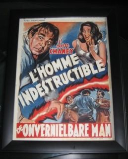 Lon Chaney Jr Indestructible Man 1956 Belgium Poster