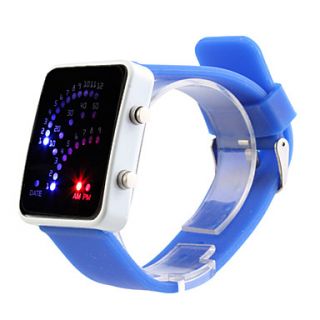 USD $ 7.49   Silicone Band 29 LED Wrist Watch(Blue),