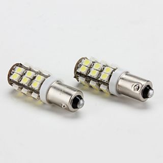 BA9S 1.5W 25x3528 SMD wit licht led lamp voor auto dashboard / trunk