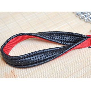 USD $ 28.29   Nylon Handle Stainless Steel Link Chain Style Dog Leash