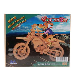 USD $ 5.29   Woodcraft Construction Kit   Cross Country Motorcycle