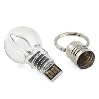 USD $ 29.99   16GB Light Bulb Shaped USB Flash Drive (Transparent