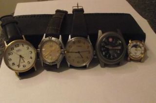 Marlboro Wenger Timex Indiglo Guess 1989 Date Moonphase Watch Lot No