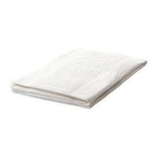 New IKEA Indira Bedspread Throw White Blanket Twin 98x59 801 917 55