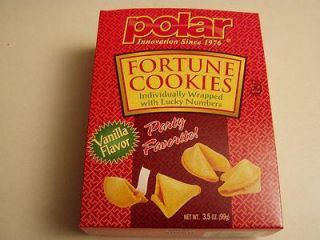 Fortune Cookies by Polar Vanilla Flavor Individually Wrapped