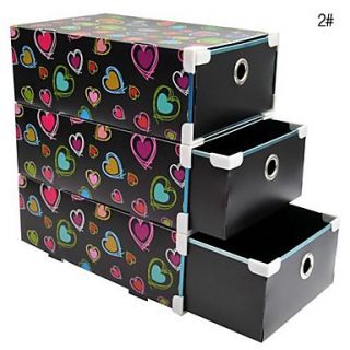 USD $ 36.99   Multifunction PP Storage Box with 3 Drawers,