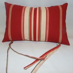 Beach Chair Chaise Lounge Stripe Pattern Head Pillow