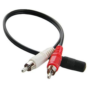  Female to 2RCA Male Audio Cable (36 cm), Gadgets