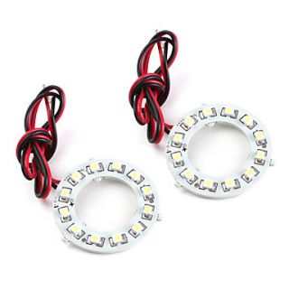 EUR € 9.19   12 * 1210 SMD hvide ledede bil signallys (2 pak, DC 12V