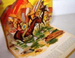 Vintage 1951 Indians Pop Up Book Excellent RARE