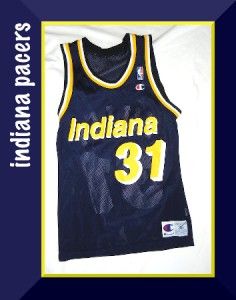 Mens Indiana Pacers Sz 36 Reggie Miller 31 NBA Jersey Basketball Shirt