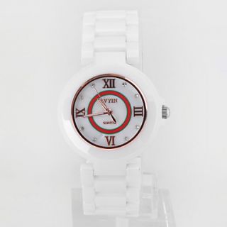 EUR € 41.39   unisex keramische analoge quartz horloge (wit), Gratis