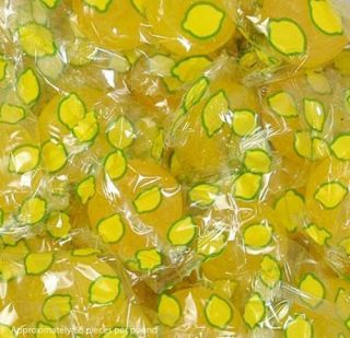 Washburn Sour Lemon Balls Candy 2 lbs Individually Wrapped