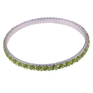 EUR € 6.43   Thin Double Mixte Couleur Raw Green Crystal Bracelet en