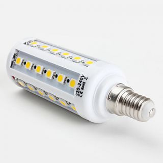 USD $ 11.79   E14 SMD 5050 44LED 550LM 7.5W Warm White Corn Bulbs (220