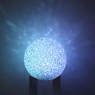 Snowball Novità Stile di cristallo colorato Luce notturna a LED