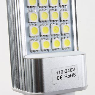 G24 6.5W 50x5050 SMD 450 500LM 5500 6500K Natural White Light LED Bulb