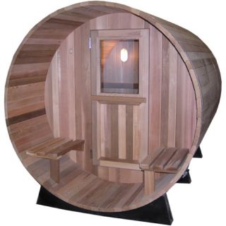 Indoor/Outdoor Canopy Barrel Sauna Kit 6 person,  sauna