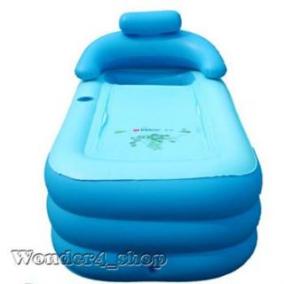  PVC folding Portable bathtub inflatable bath tub Air Pump Express ship