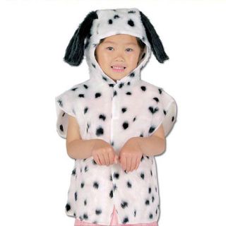  Kids Fancy Dress Up Animal Costume Fur Tabbard Dalmation Dog