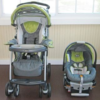 Chicco Cortina Travel System Stroller Infant Car Seat and Base