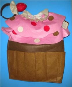  Kids Cupcake Cup Cake Strawberry Hat Girl Toddler Costume 4 6