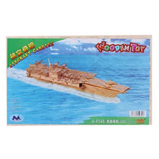 USD $ 19.49   Wooden 3D Aircraft Carrier Puzzle Toy,