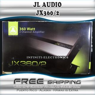 NEW JL AUDIO JX360 2 360W RMS 2 CHANNEL AB CLASS JX360 2 CAR AMPLIFIER