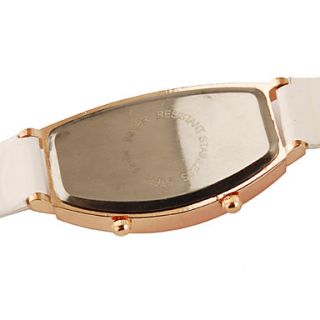 USD $ 8.49   Double Movement Elegant Style PU Leather Band Quartz Lady