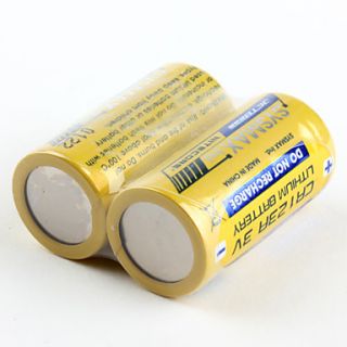 USD $ 3.49   NiteCore Disposable CR123A Li ion Battery (3V, 1500mAh