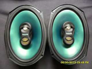 Nice Old School Infinity Kappa 693 1i 6x9 3 way speakers with emit