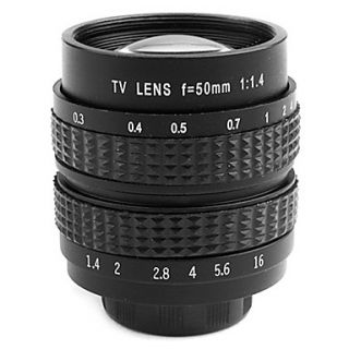 50mm f1.4 C Mount CCTV Lens for M4/3 E P3 E PL3 G3 GF3 GH3 & NEX 3 NEX