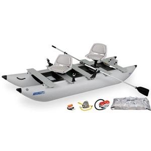 Sea Eagle 375 Foldcat Inflatable Boat Deluxe Package with Electric