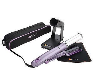 Instyler Rotating Hot Iron w Ceramictourmaline Plate Acc