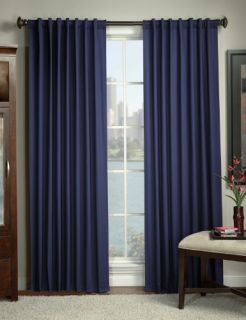 Blackout curtain panel Austin Navy blue insuldark lined insulated