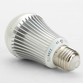 USD $ 33.49   Infrared Sensor E27 6W Cold White Light LED Ball Bulb